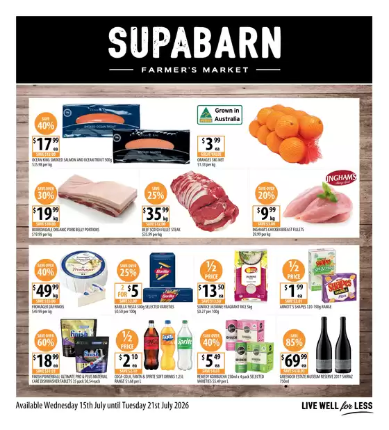 Supabarn catalogue | Weekly Specials 15/07 | 2026-07-15T00:00:00.000Z - 2026-07-21T00:00:00.000Z