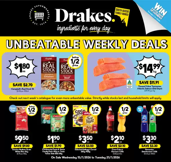 Drakes catalogue in Berridale NSW | Drakes 15/07 | 2026-07-15T00:00:00.000Z - 2026-07-21T00:00:00.000Z