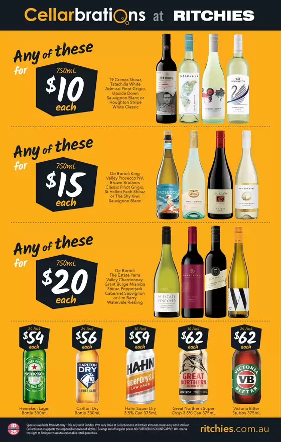 Ritchies catalogue | Cellarbrations Liquor Catalogue | 2026-07-13T00:00:00.000Z - 2026-07-19T00:00:00.000Z