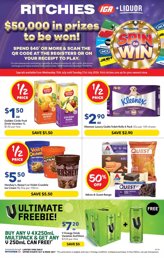 Ritchies catalogue | Sneak Peek - Ritchies Specials | 2026-07-15T00:00:00.000Z - 2026-07-21T00:00:00.000Z