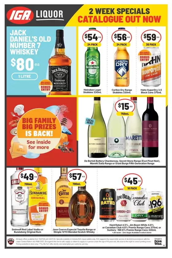 IGA Liquor catalogue in Traralgon VIC | IGA Liquor catalogue specials | 2026-07-15T00:00:00.000Z - 2026-07-28T00:00:00.000Z
