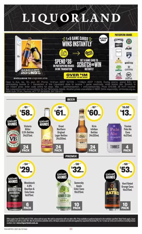 Liquorland catalogue | weekly Liquorland catalogue | 2026-07-15T00:00:00.000Z - 2026-07-21T00:00:00.000Z