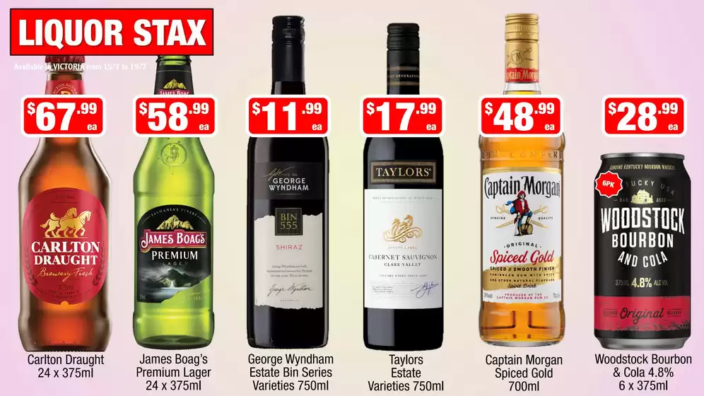 Liquor Stax catalogue | Great offer for bargain hunters | 2026-07-15T00:00:00.000Z - 2026-07-19T00:00:00.000Z
