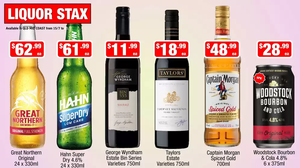 Liquor Stax catalogue | Our best deals for you | 2026-07-16T00:00:00.000Z - 2026-07-30T00:00:00.000Z