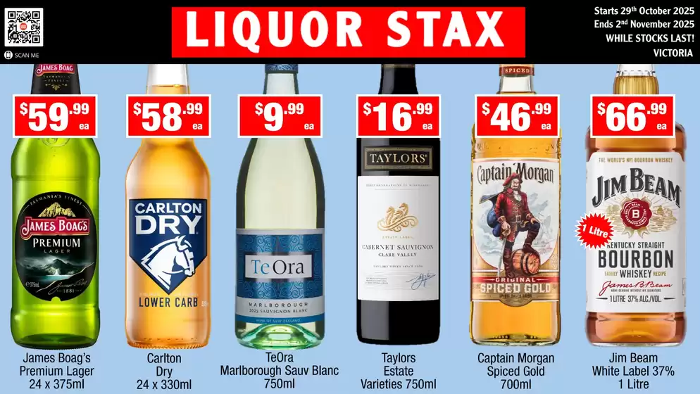 Liquor Stax catalogue specials