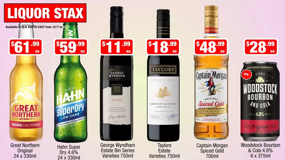Liquor Stax catalogue | Our best deals for you | 2026-07-16T00:00:00.000Z - 2026-07-30T00:00:00.000Z