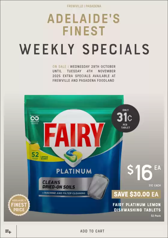 Adelaide's finest catalogue in Birdwood SA | Adelaide's Finest catalogue specials | 2025-10-30T00:00:00.000Z - 2025-11-13T00:00:00.000Z
