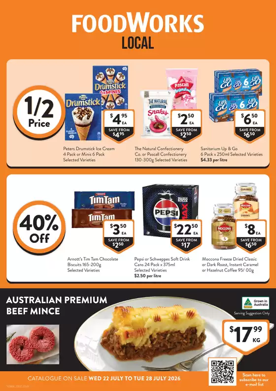Foodworks catalogue in Tumut NSW | Local | 2026-07-22T00:00:00.000Z - 2026-07-28T00:00:00.000Z