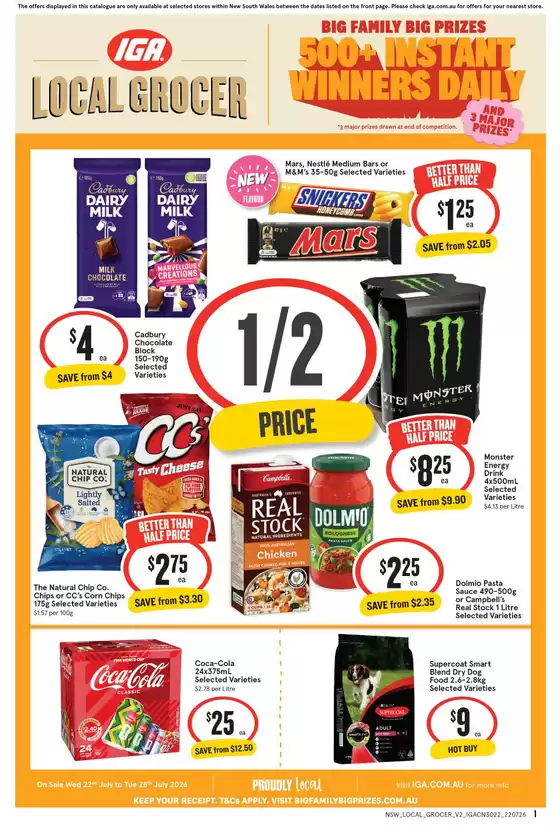 IGA catalogue in Saint Andrews VIC | Exclusive deals and bargains | 2026-07-22T00:00:00.000Z - 2026-07-28T00:00:00.000Z