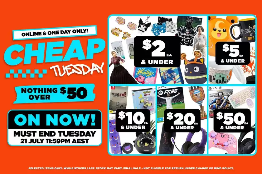 EB Games catalogue | Cheap Tuesday | 2026-07-21T00:00:00.000Z - 2026-07-21T00:00:00.000Z