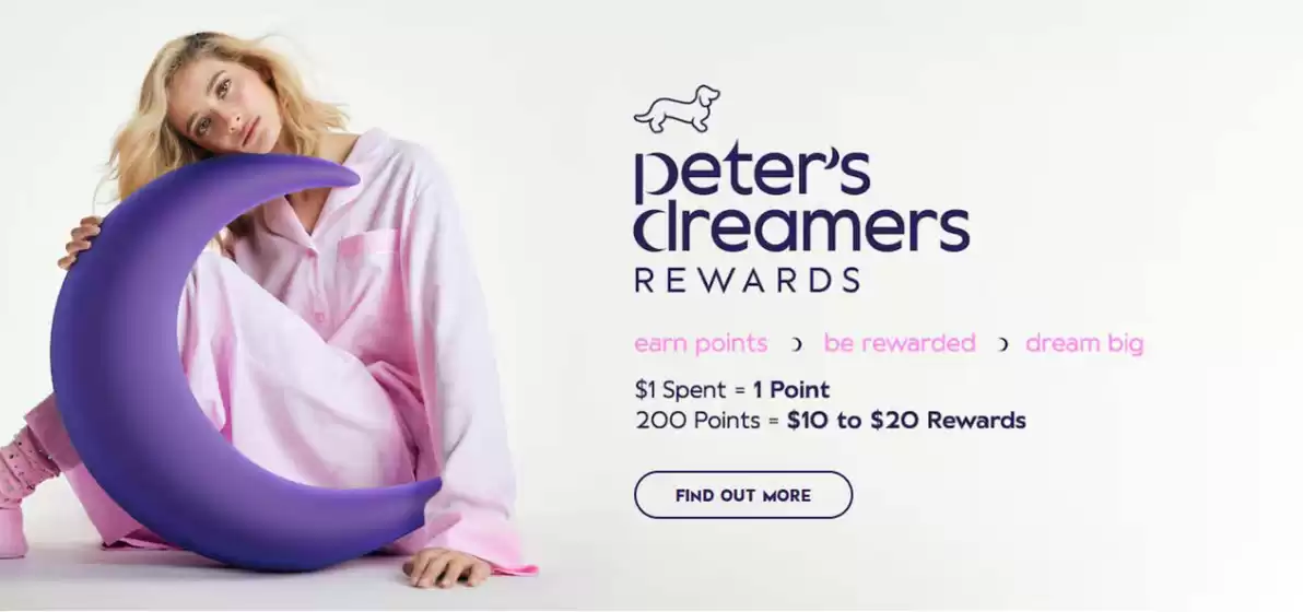 Peter Alexander catalogue | Peter's Dreamers Rewards | 2026-07-22T00:00:00.000Z - 2026-08-05T00:00:00.000Z