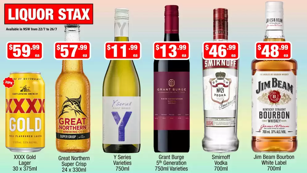 Liquor Stax catalogue | Liquor Stax catalogue specials | 2026-07-22T00:00:00.000Z - 2026-07-26T00:00:00.000Z