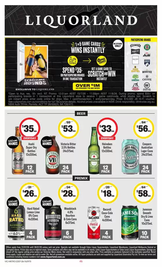 Liquorland catalogue in Woorim QLD | weekly Liquorland catalogue | 2026-07-22T00:00:00.000Z - 2026-07-28T00:00:00.000Z