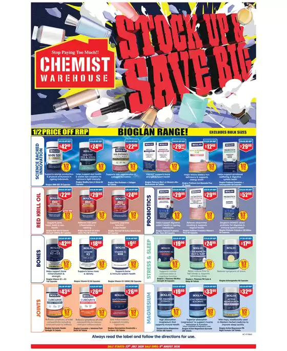 Chemist Warehouse catalogue | Stock Up & Save Big | 2026-07-23T00:00:00.000Z - 2026-08-05T00:00:00.000Z