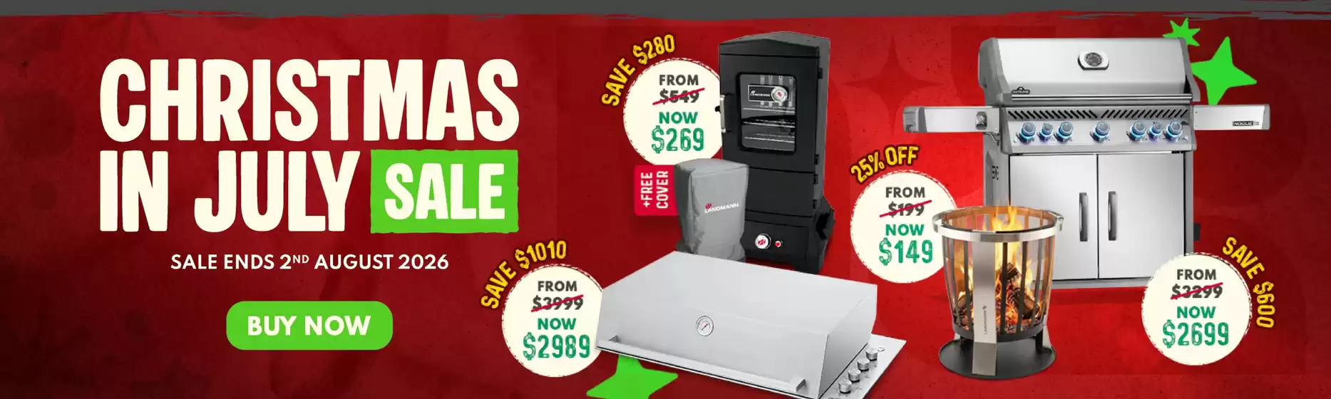 Joe's Barbeques & Heating catalogue | Christmas In July | 2026-07-24T00:00:00.000Z - 2026-08-02T00:00:00.000Z