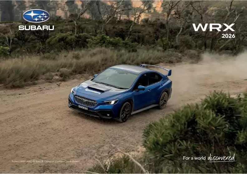 Subaru catalogue | WRX 2026 | 2026-07-24T00:00:00.000Z - 2027-07-24T00:00:00.000Z