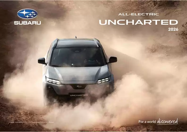 Subaru catalogue | All - Electric Uncharted 2026 | 2026-07-24T00:00:00.000Z - 2027-07-24T00:00:00.000Z