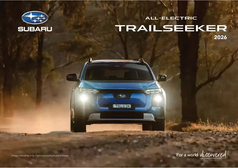 Subaru catalogue | All - Electric Trailseeker 2026 | 2026-07-24T00:00:00.000Z - 2027-07-24T00:00:00.000Z
