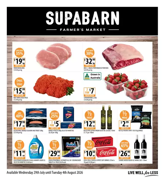 Supabarn catalogue in Broke NSW | Weekly Specials 29/07 | 2026-07-29T00:00:00.000Z - 2026-08-04T00:00:00.000Z
