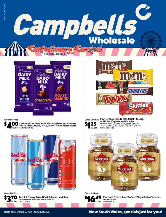 Campbells catalogue in Broke NSW | Wholesale | 2026-07-27T00:00:00.000Z - 2026-08-23T00:00:00.000Z