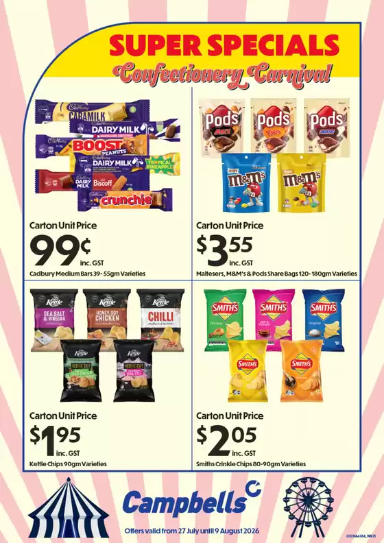 Campbells catalogue in Broke NSW | Super Specials | 2026-07-27T00:00:00.000Z - 2026-08-09T00:00:00.000Z