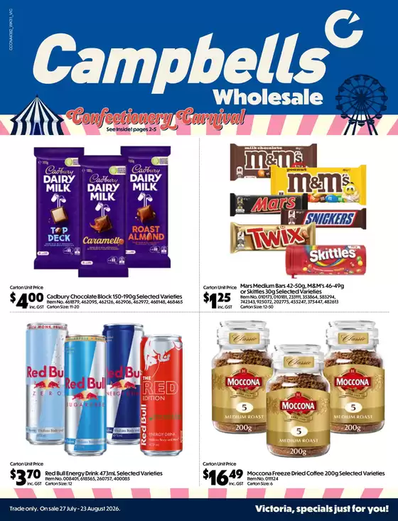 Campbells catalogue in Knox VIC | Wholesale | 2026-07-27T00:00:00.000Z - 2026-08-23T00:00:00.000Z