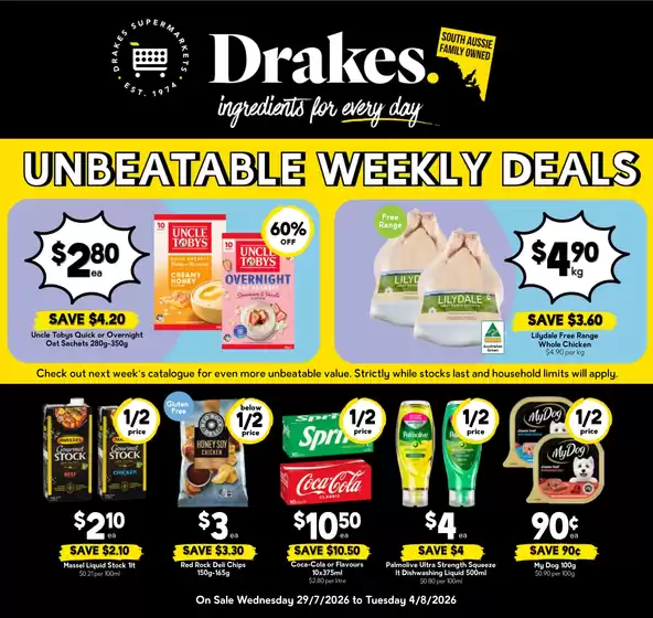 Drakes catalogue | Drakes catalogue specials | 2026-07-29T00:00:00.000Z - 2026-08-04T00:00:00.000Z