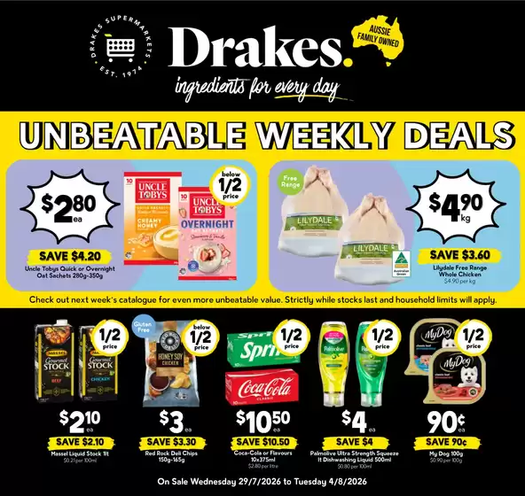 Drakes catalogue | Our best deals for you | 2026-07-29T00:00:00.000Z - 2026-08-04T00:00:00.000Z