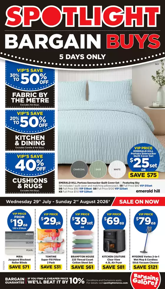 Spotlight catalogue in North Richmond NSW | Bargain Buys | 2026-07-29T00:00:00.000Z - 2026-08-02T00:00:00.000Z