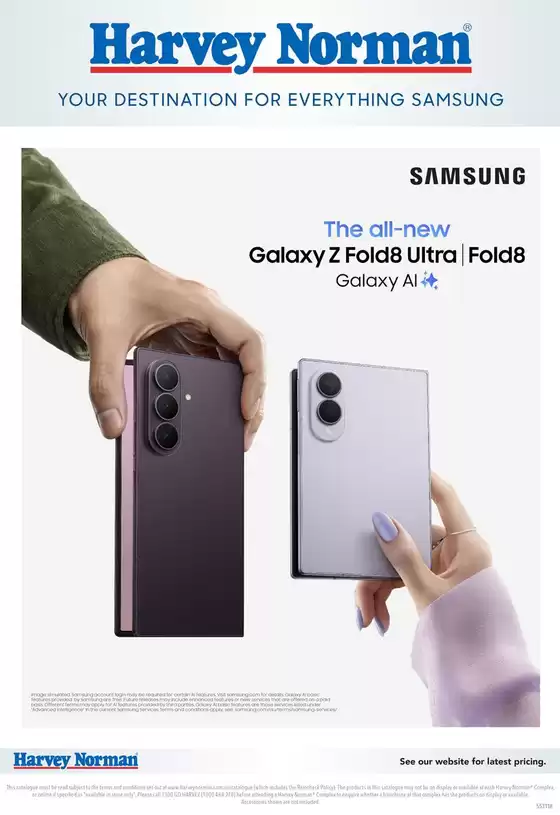Harvey Norman catalogue in Canberra ACT | Samsung Pre-Order 2026 | 2026-07-28T00:00:00.000Z - 2026-08-13T00:00:00.000Z