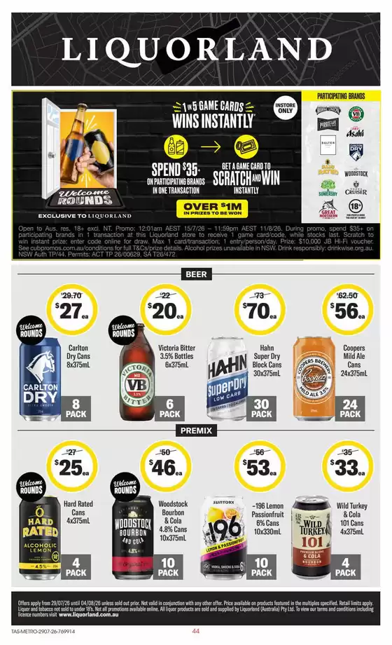 Liquorland catalogue in North Richmond NSW | weekly Liquorland catalogue | 2026-07-29T00:00:00.000Z - 2026-08-04T00:00:00.000Z