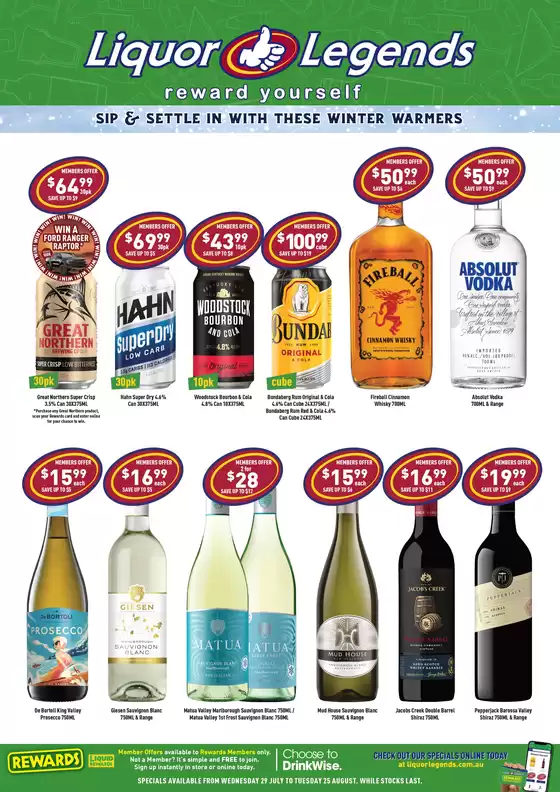 Liquor Legends catalogue in Canberra ACT | Liquor Legends catalogue | 2026-07-29T00:00:00.000Z - 2026-08-25T00:00:00.000Z