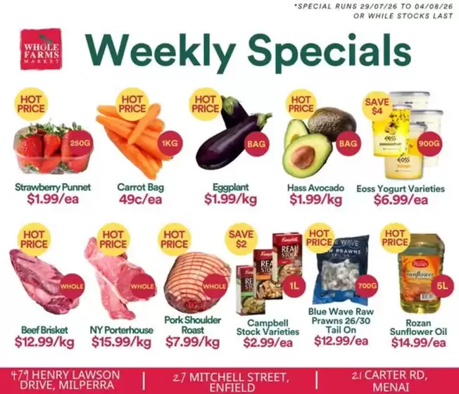 WHOLEFARMS catalogue in Canberra ACT | Weekly Specials | 2026-07-29T00:00:00.000Z - 2026-08-04T00:00:00.000Z