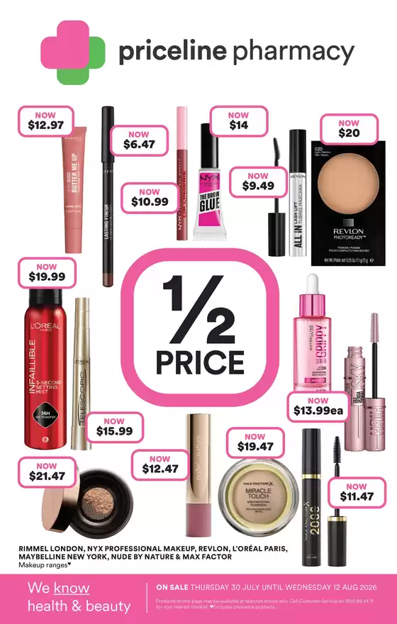 Priceline Pharmacy catalogue | Priceline Catalogue | 2026-07-30T00:00:00.000Z - 2026-08-12T00:00:00.000Z