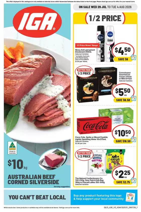 IGA catalogue in Scottville QLD | Great offer for bargain hunters | 2026-07-29T00:00:00.000Z - 2026-08-04T00:00:00.000Z