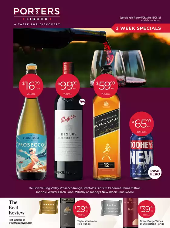 Porters catalogue in Griffith NSW | A Taste for Discovery 03/08 | 2026-08-03T00:00:00.000Z - 2026-08-16T00:00:00.000Z