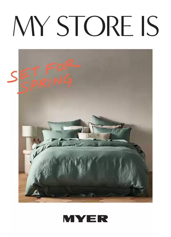 Myer catalogue | Set for Spring | 2026-08-04T00:00:00.000Z - 2026-08-23T00:00:00.000Z