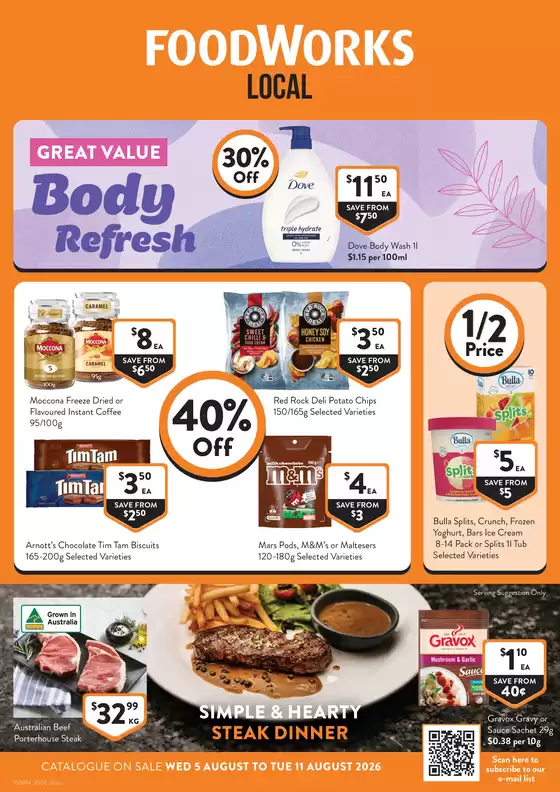 Foodworks catalogue in Grantham QLD | Local | 2026-08-05T00:00:00.000Z - 2026-08-11T00:00:00.000Z