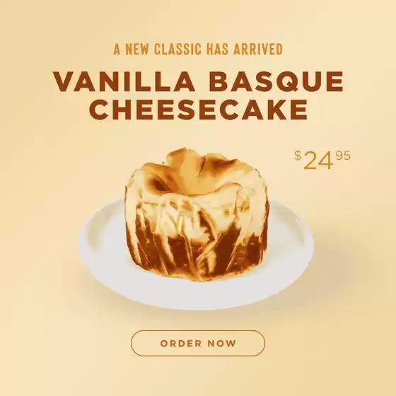The Cheesecake Shop catalogue | Specials | 2026-08-03T00:00:00.000Z - 2026-08-31T00:00:00.000Z