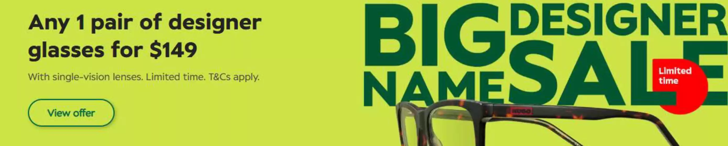 Specsavers catalogue | Big Designer Name Sale | 2026-08-03T00:00:00.000Z - 2026-08-13T00:00:00.000Z