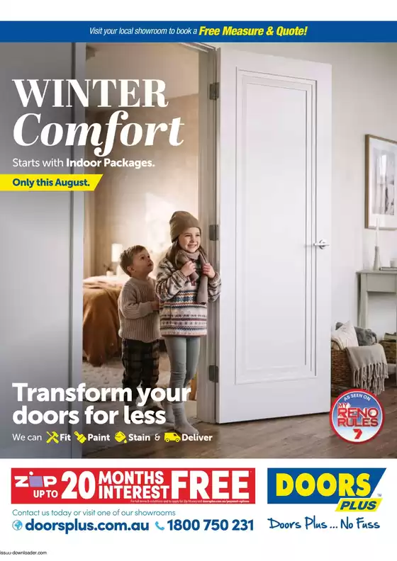 Doors Plus catalogue | Winter Comfort | 2026-08-03T00:00:00.000Z - 2026-08-31T00:00:00.000Z