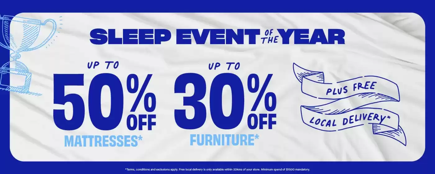 Forty Winks catalogue | Sleep Event of the Year! | 2026-08-03T00:00:00.000Z - 2026-08-31T00:00:00.000Z