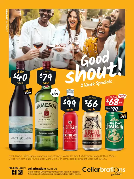 Cellarbrations catalogue | Good Shout! 10/08 | 2026-08-10T00:00:00.000Z - 2026-08-23T00:00:00.000Z