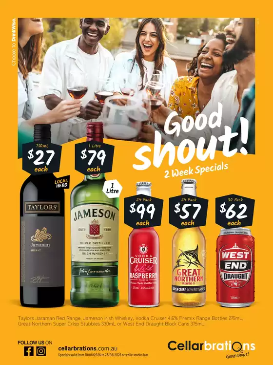 Cellarbrations catalogue | Good Shout! 10/08 | 2026-08-10T00:00:00.000Z - 2026-08-23T00:00:00.000Z
