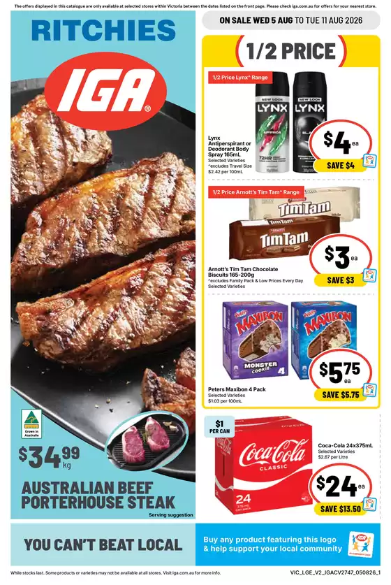 Ritchies catalogue in Dromana | Sneak Peek - Weekly Specials Catalogues | 2026-08-05T00:00:00.000Z - 2026-08-11T00:00:00.000Z
