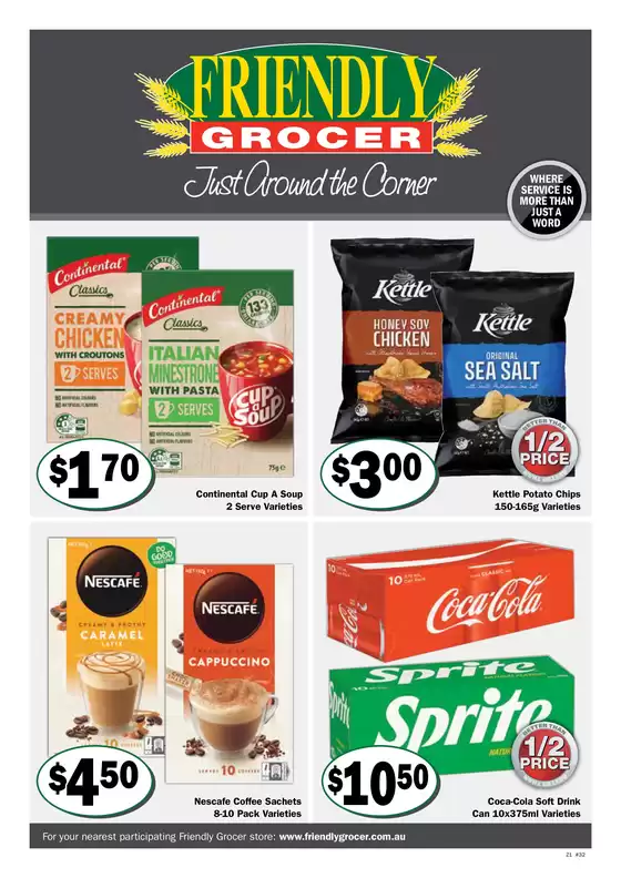 Friendly Grocer catalogue in Townsend NSW | Week 32 2026 catalogue zone 1 | 2026-08-05T00:00:00.000Z - 2026-08-11T00:00:00.000Z
