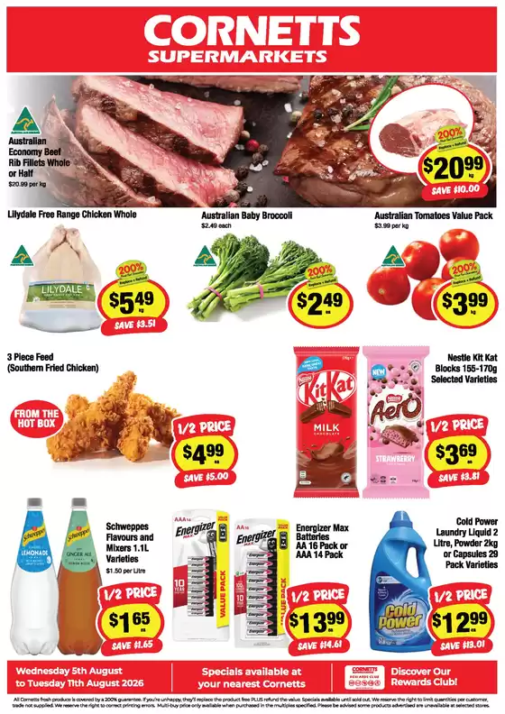 CORNETTS catalogue in Mapleton QLD | Weekly Specials | 2026-08-05T00:00:00.000Z - 2026-08-11T00:00:00.000Z