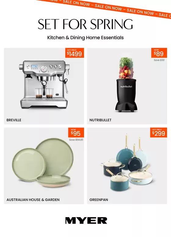 Myer catalogue | Kitchen & Dining Home Essentials | 2026-08-09T00:00:00.000Z - 2026-08-29T00:00:00.000Z