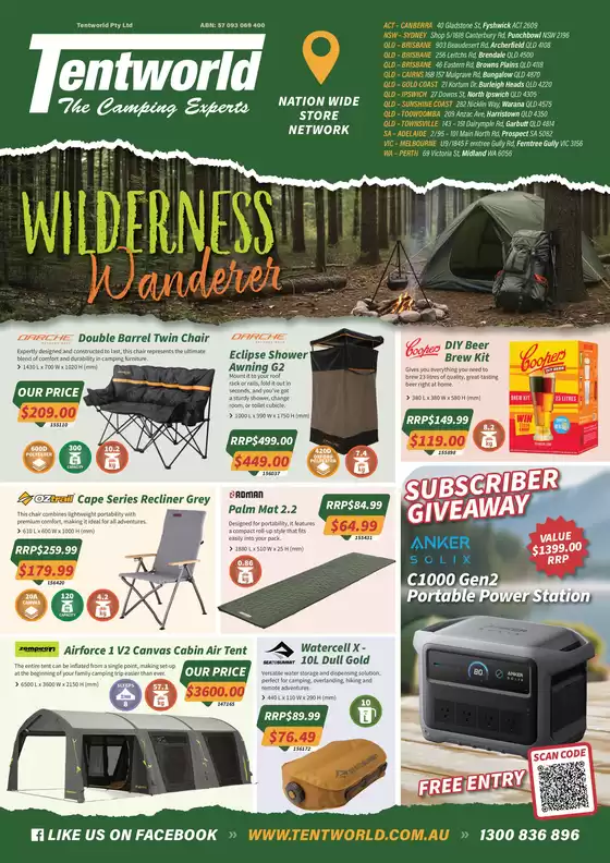 Tentworld catalogue in Tatura VIC | Wilderness Wanderer | 2026-08-05T00:00:00.000Z - 2026-08-27T00:00:00.000Z