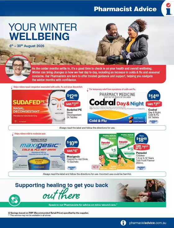 Pharmacist Advice catalogue | Your Winter Wellbeing | 2026-08-06T00:00:00.000Z - 2026-08-30T00:00:00.000Z